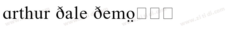 Arthur Dale Demo字体转换
